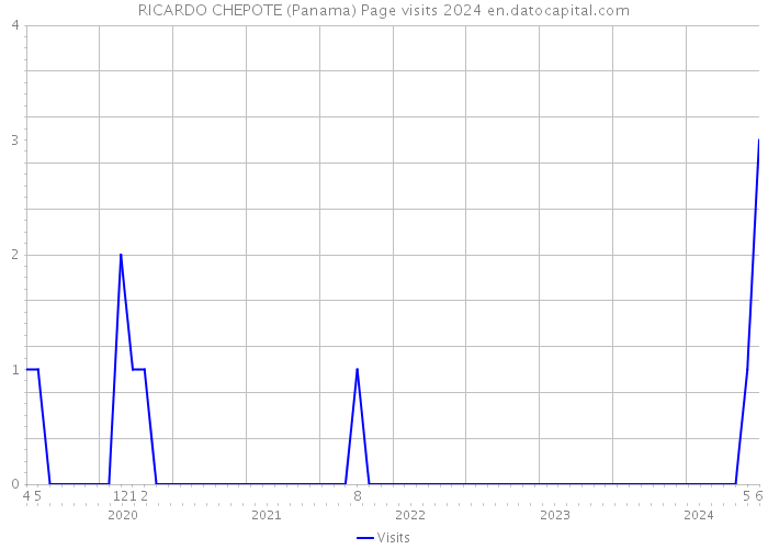 RICARDO CHEPOTE (Panama) Page visits 2024 