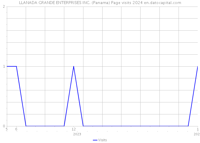 LLANADA GRANDE ENTERPRISES INC. (Panama) Page visits 2024 