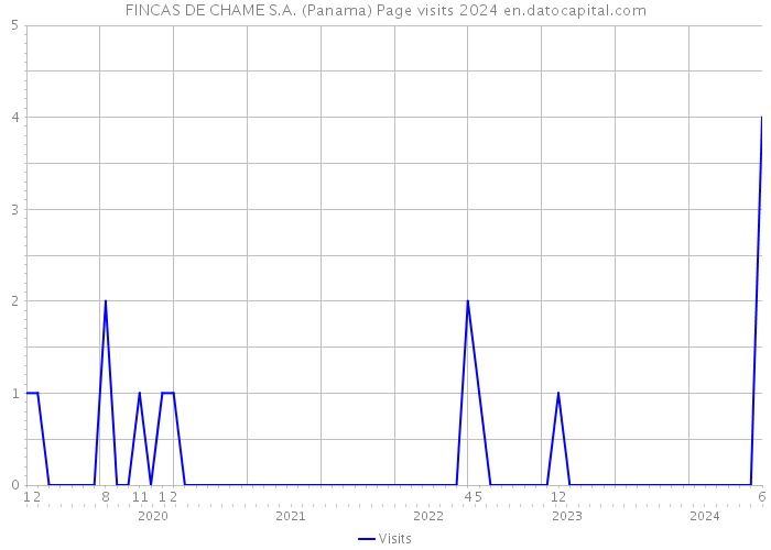 FINCAS DE CHAME S.A. (Panama) Page visits 2024 