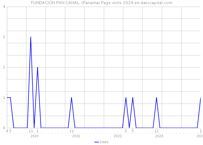 FUNDACION PAN CANAL. (Panama) Page visits 2024 