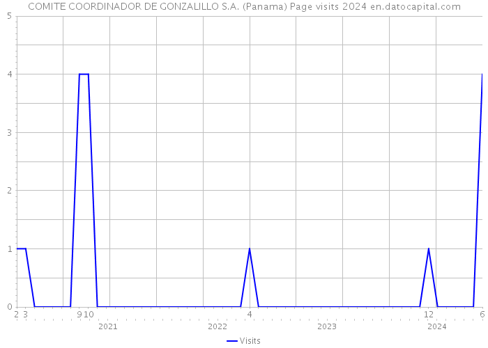 COMITE COORDINADOR DE GONZALILLO S.A. (Panama) Page visits 2024 