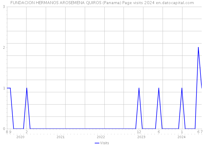 FUNDACION HERMANOS AROSEMENA QUIROS (Panama) Page visits 2024 
