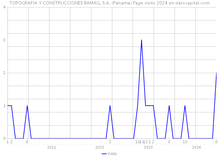 TOPOGRAFIA Y CONSTRUCCIONES BAMAG, S.A. (Panama) Page visits 2024 