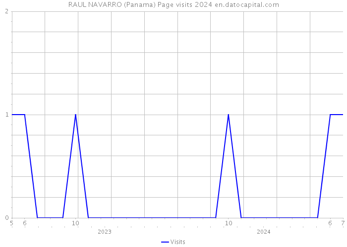 RAUL NAVARRO (Panama) Page visits 2024 