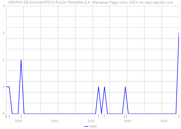 CENTRO DE DIAGNOSTICO PLAZA PANAMA,S.A. (Panama) Page visits 2024 