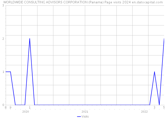 WORLDWIDE CONSULTING ADVISORS CORPORATION (Panama) Page visits 2024 