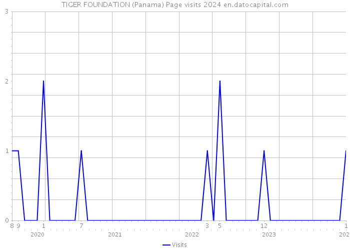 TIGER FOUNDATION (Panama) Page visits 2024 