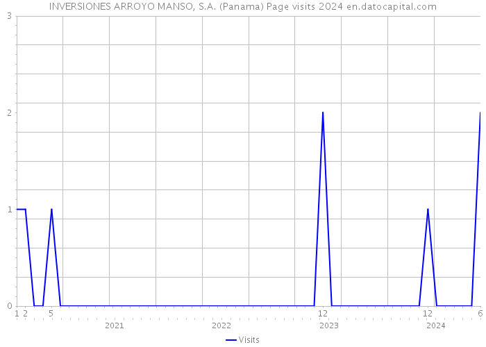 INVERSIONES ARROYO MANSO, S.A. (Panama) Page visits 2024 