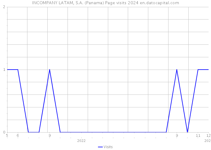 INCOMPANY LATAM, S.A. (Panama) Page visits 2024 