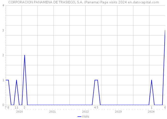 CORPORACION PANAMENA DE TRASIEGO, S.A. (Panama) Page visits 2024 