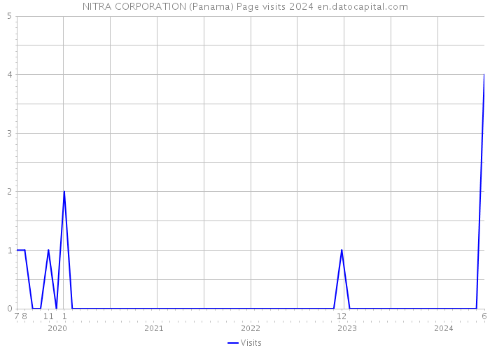 NITRA CORPORATION (Panama) Page visits 2024 
