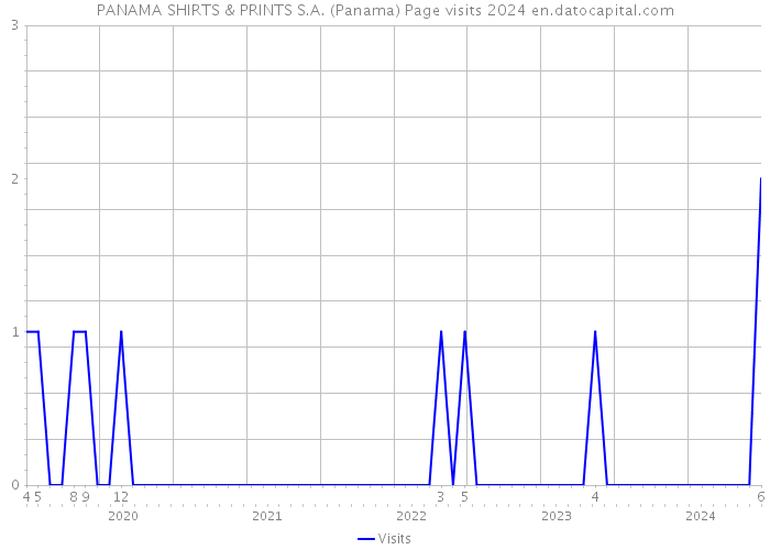PANAMA SHIRTS & PRINTS S.A. (Panama) Page visits 2024 
