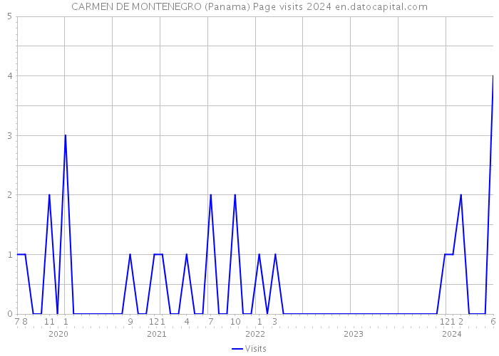 CARMEN DE MONTENEGRO (Panama) Page visits 2024 