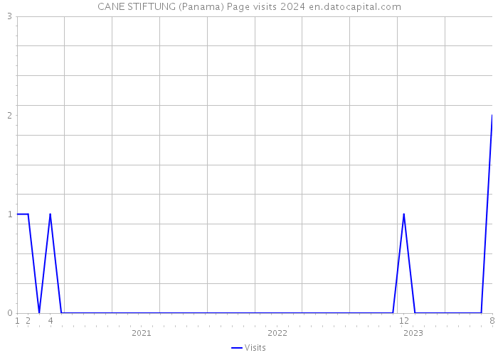CANE STIFTUNG (Panama) Page visits 2024 