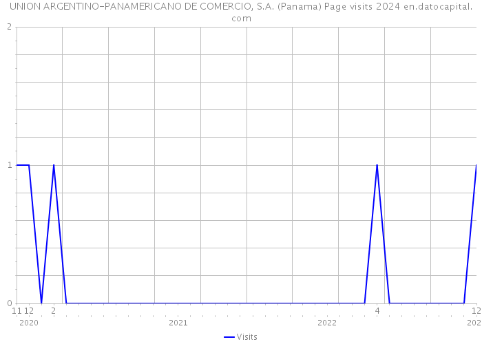 UNION ARGENTINO-PANAMERICANO DE COMERCIO, S.A. (Panama) Page visits 2024 
