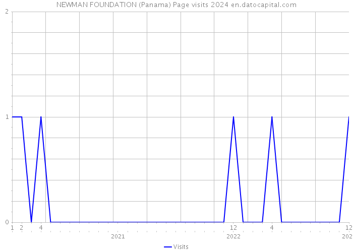 NEWMAN FOUNDATION (Panama) Page visits 2024 