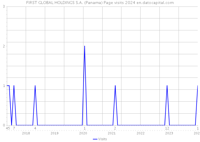 FIRST GLOBAL HOLDINGS S.A. (Panama) Page visits 2024 