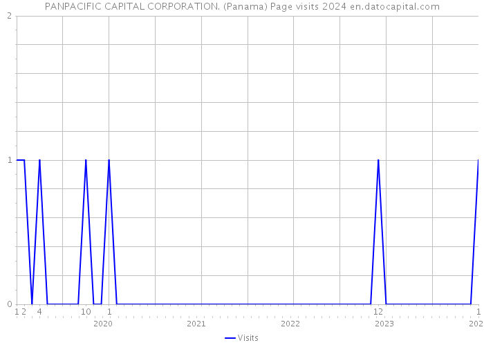 PANPACIFIC CAPITAL CORPORATION. (Panama) Page visits 2024 