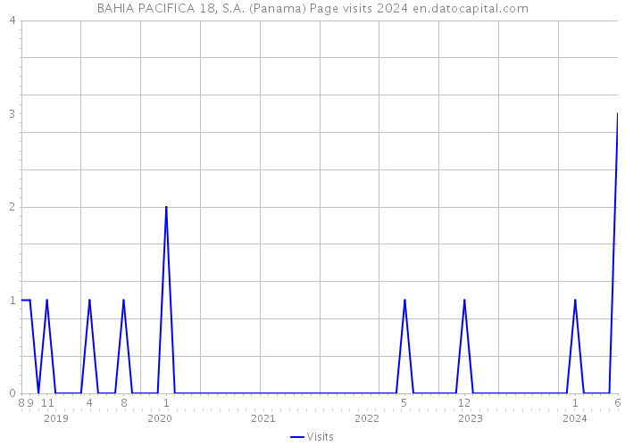 BAHIA PACIFICA 18, S.A. (Panama) Page visits 2024 