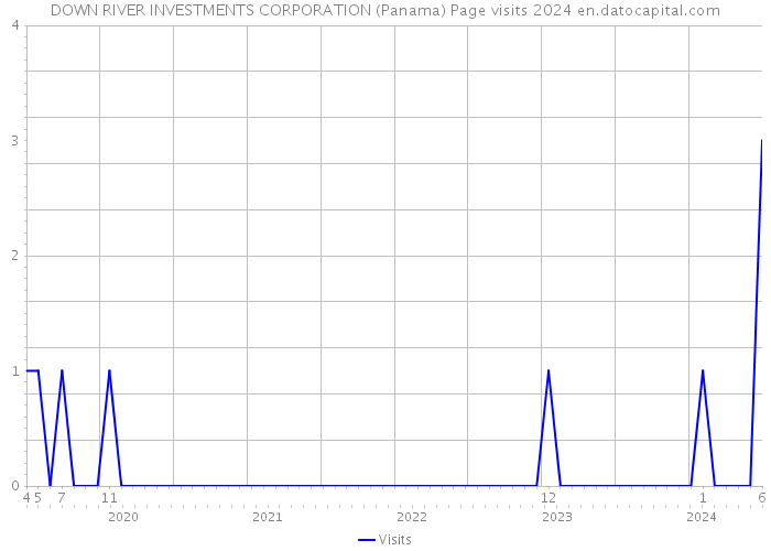 DOWN RIVER INVESTMENTS CORPORATION (Panama) Page visits 2024 