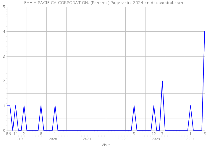 BAHIA PACIFICA CORPORATION. (Panama) Page visits 2024 
