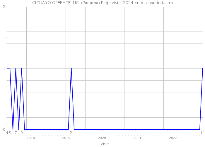 CIGUAYO OPERATE INC. (Panama) Page visits 2024 