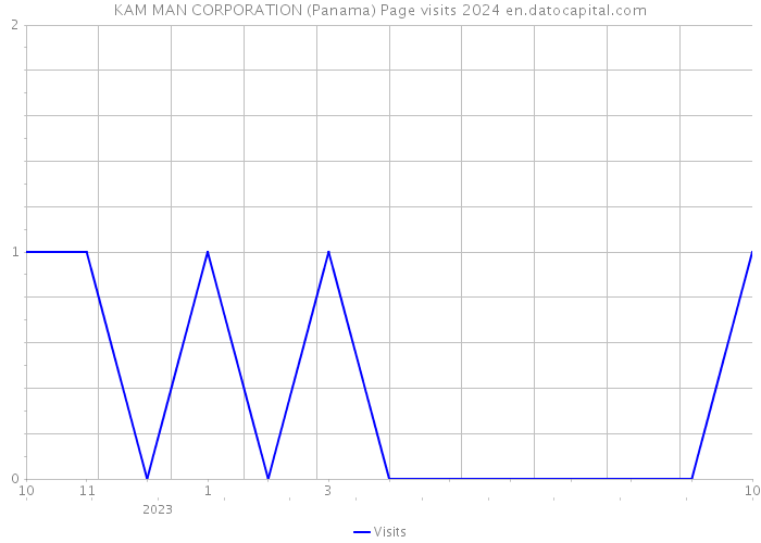 KAM MAN CORPORATION (Panama) Page visits 2024 