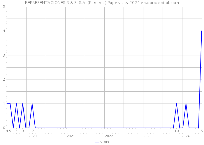 REPRESENTACIONES R & S, S.A. (Panama) Page visits 2024 