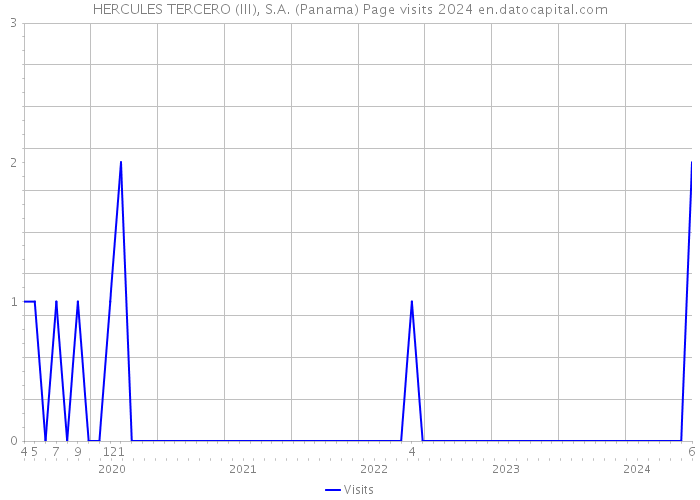 HERCULES TERCERO (III), S.A. (Panama) Page visits 2024 