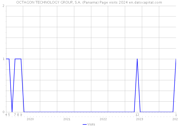OCTAGON TECHNOLOGY GROUP, S.A. (Panama) Page visits 2024 
