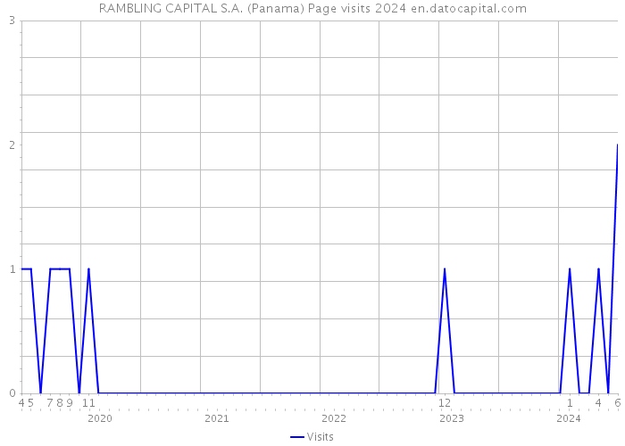 RAMBLING CAPITAL S.A. (Panama) Page visits 2024 