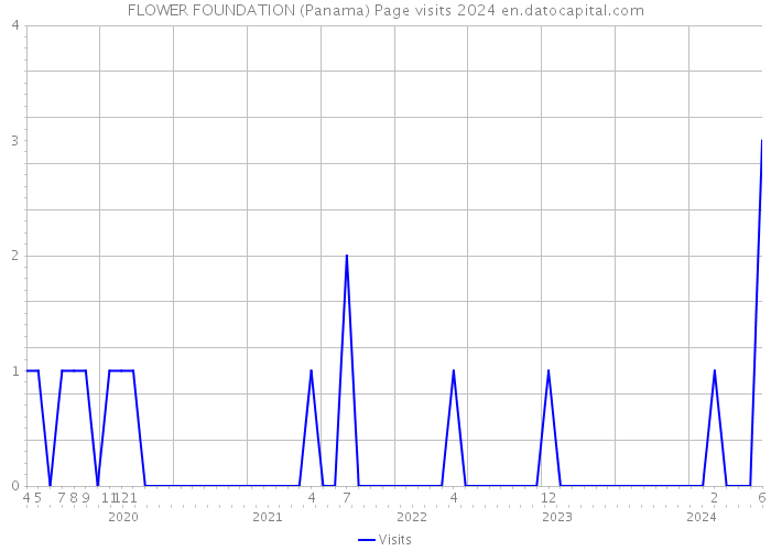FLOWER FOUNDATION (Panama) Page visits 2024 