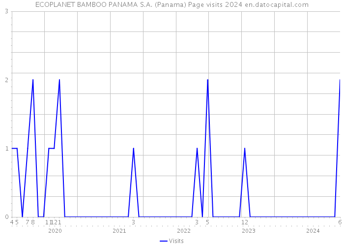 ECOPLANET BAMBOO PANAMA S.A. (Panama) Page visits 2024 