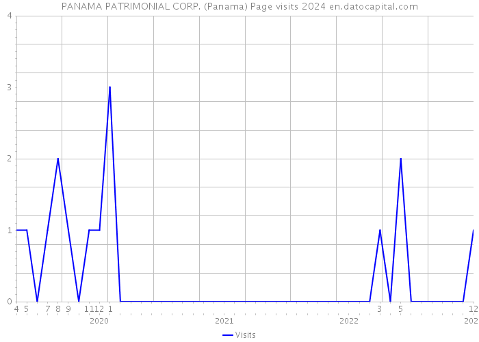 PANAMA PATRIMONIAL CORP. (Panama) Page visits 2024 