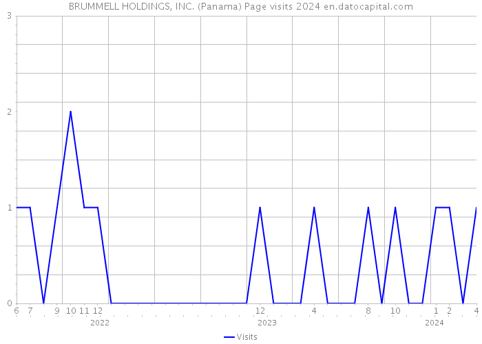 BRUMMELL HOLDINGS, INC. (Panama) Page visits 2024 
