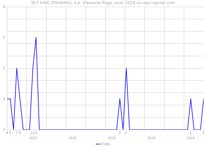 SKY KING (PANAMA), S.A. (Panama) Page visits 2024 