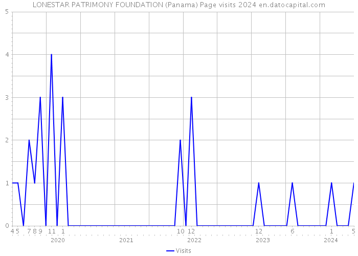 LONESTAR PATRIMONY FOUNDATION (Panama) Page visits 2024 