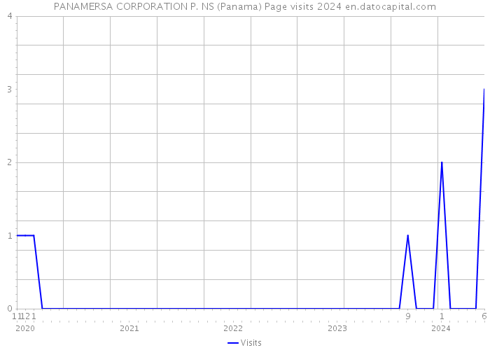 PANAMERSA CORPORATION P. NS (Panama) Page visits 2024 