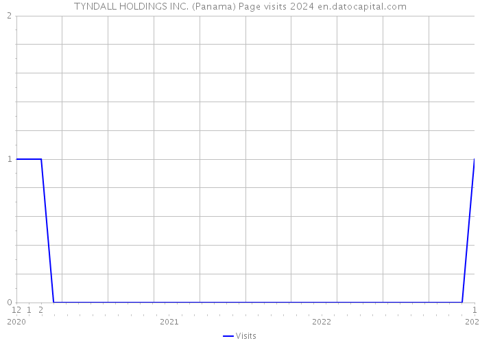 TYNDALL HOLDINGS INC. (Panama) Page visits 2024 