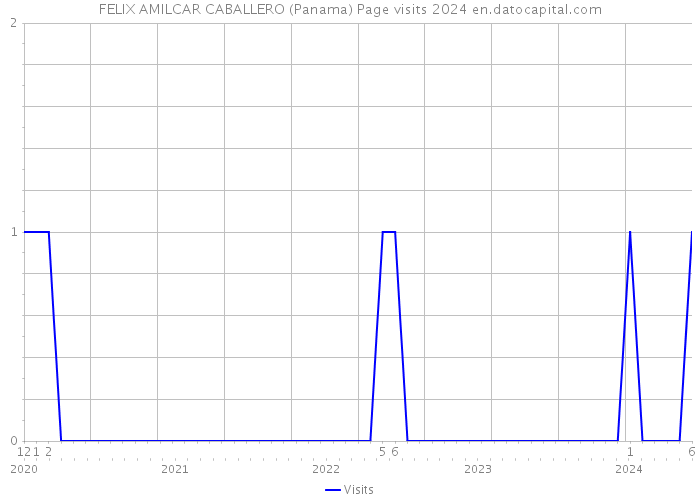FELIX AMILCAR CABALLERO (Panama) Page visits 2024 