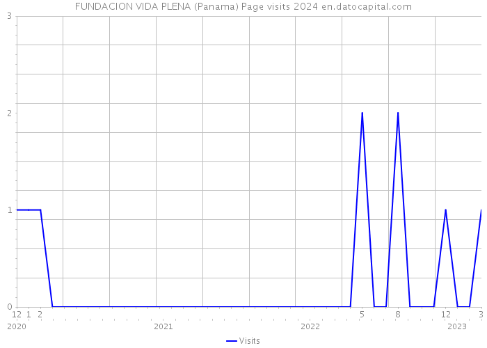 FUNDACION VIDA PLENA (Panama) Page visits 2024 