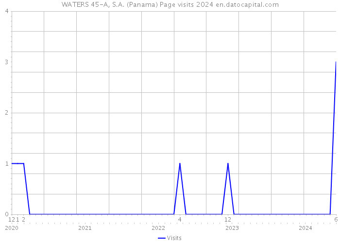 WATERS 45-A, S.A. (Panama) Page visits 2024 