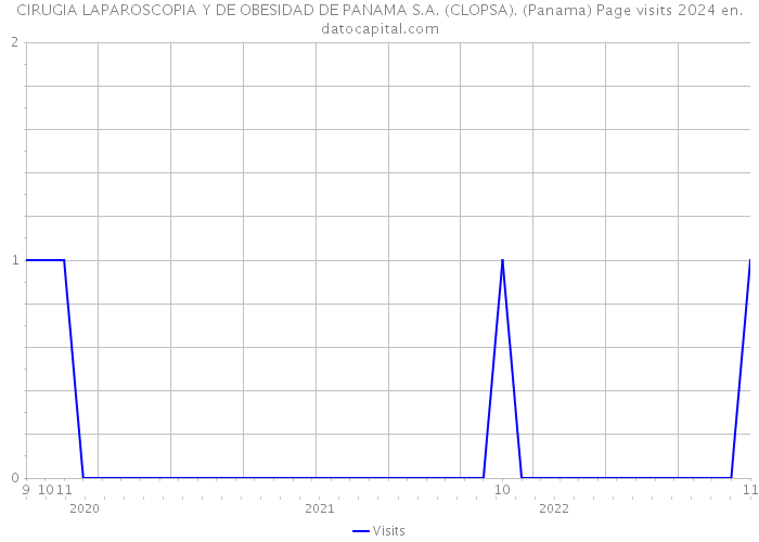 CIRUGIA LAPAROSCOPIA Y DE OBESIDAD DE PANAMA S.A. (CLOPSA). (Panama) Page visits 2024 