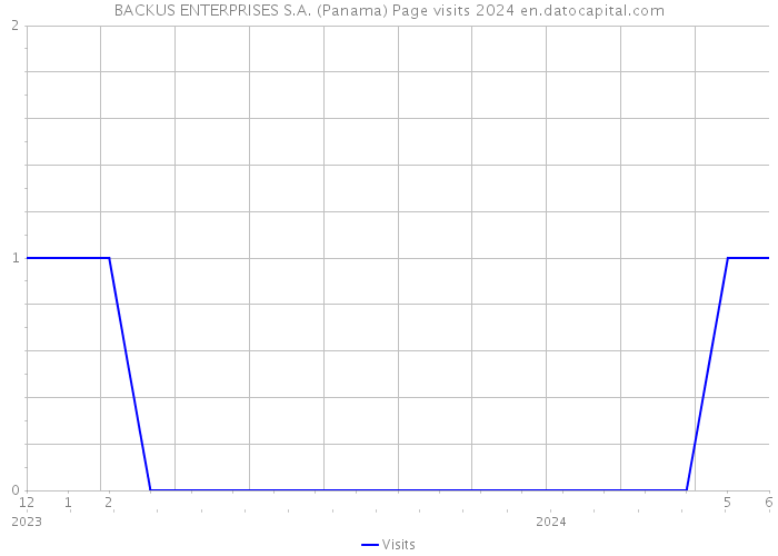 BACKUS ENTERPRISES S.A. (Panama) Page visits 2024 