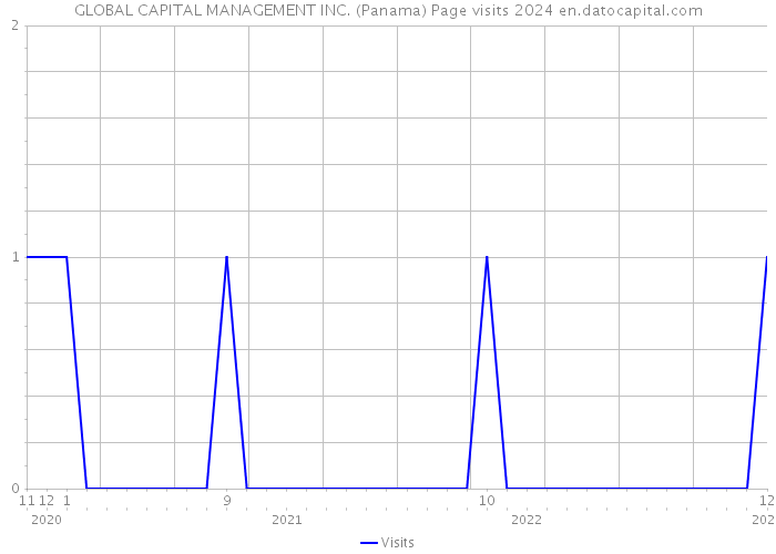 GLOBAL CAPITAL MANAGEMENT INC. (Panama) Page visits 2024 