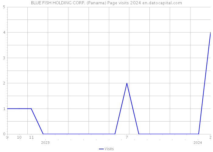 BLUE FISH HOLDING CORP. (Panama) Page visits 2024 