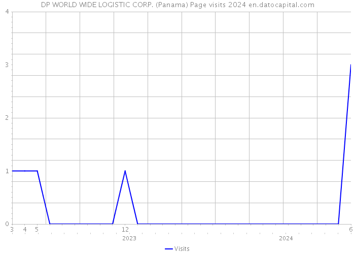 DP WORLD WIDE LOGISTIC CORP. (Panama) Page visits 2024 