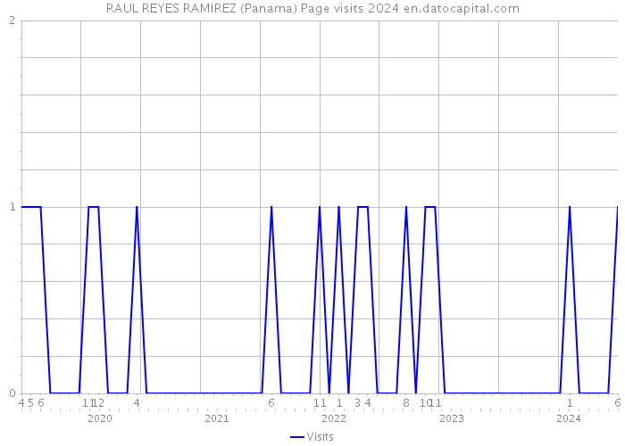RAUL REYES RAMIREZ (Panama) Page visits 2024 