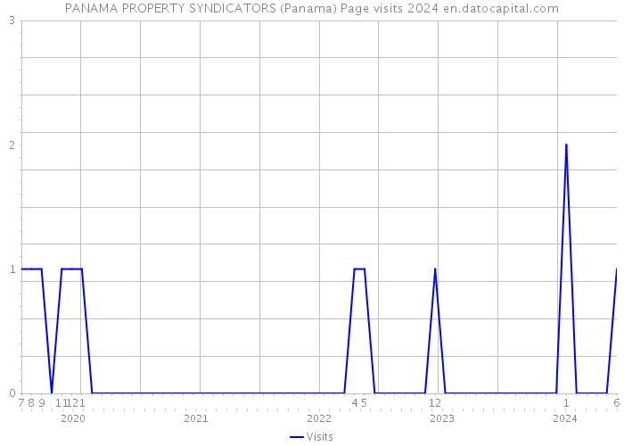 PANAMA PROPERTY SYNDICATORS (Panama) Page visits 2024 