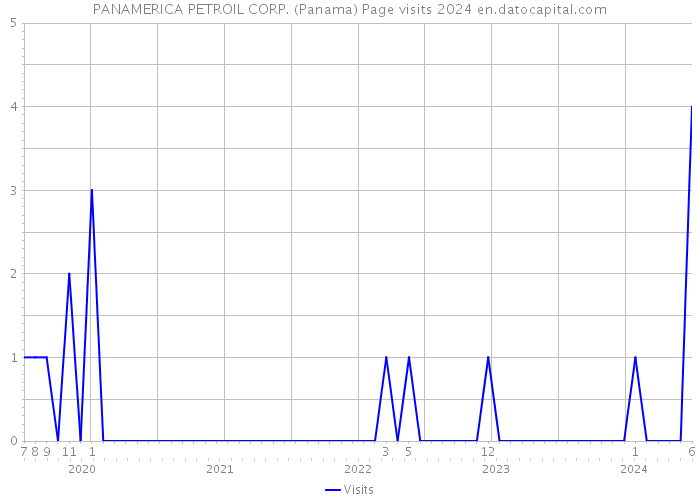 PANAMERICA PETROIL CORP. (Panama) Page visits 2024 
